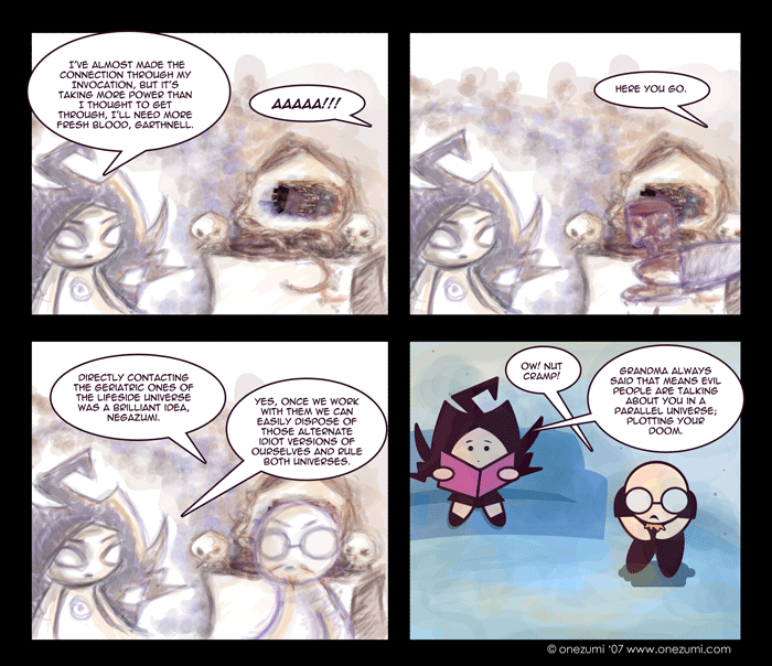 Example Stupid and Insane Defenders Against Chaos comic